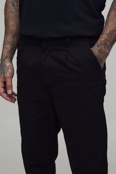 Tall Essential Slim Fit Pleat Front Chino - Image 3