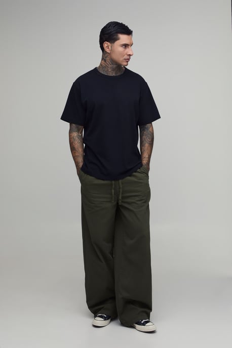 Tall Essential Relaxed Elasticated Waist Chino - Image 4