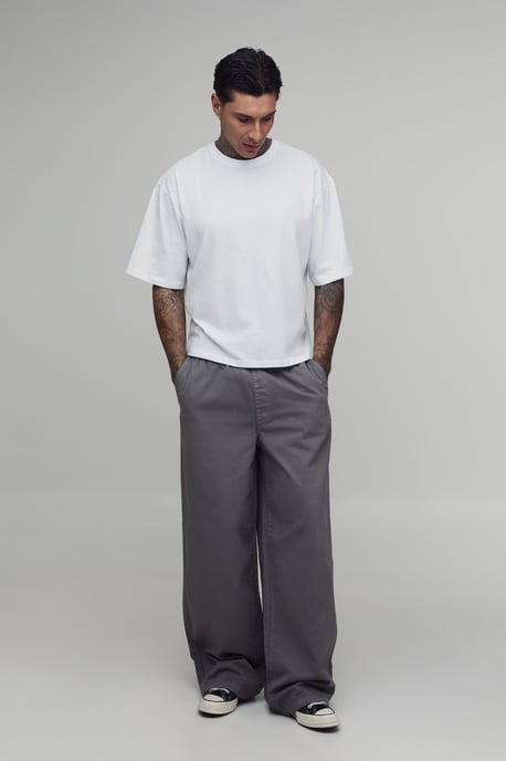 Tall Essential Relaxed Elasticated Waist Chino - Image 4