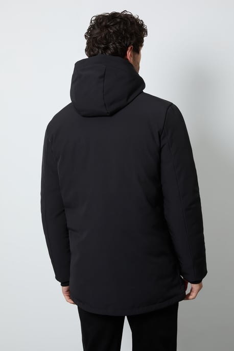 Black Quilted Coat - Image 3