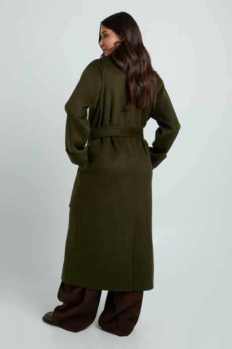 Belted Wool Blend Coat - Image 2