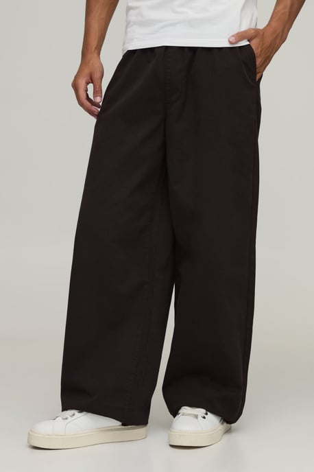 Essential Relaxed Fit Elasticated Waist Chino - Image 1
