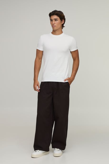 Essential Relaxed Fit Elasticated Waist Chino - Image 4