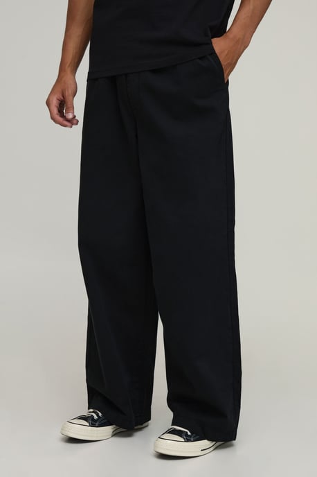 Essential Elasticated Waist Relaxed Comfort Fit Chino - Image 1