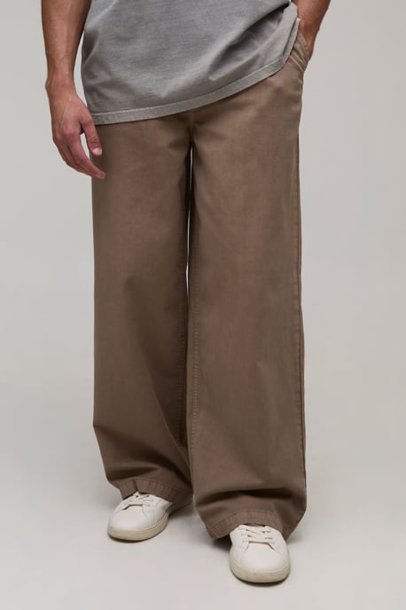 Essential Relaxed Elasticated Waist Chino - Image 1