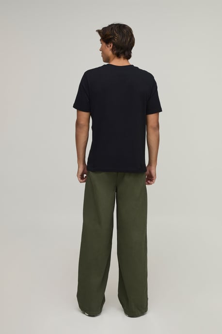 Essential Relaxed Fit Elasticated Waist Chino - Image 2