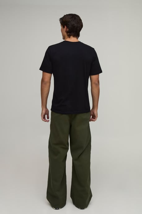 Essential Baggy Fit Elasticated Waist Chino - Image 2