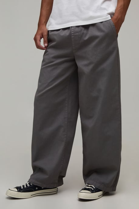 Essential Relaxed Fit Elasticated Waist Chino - Image 1