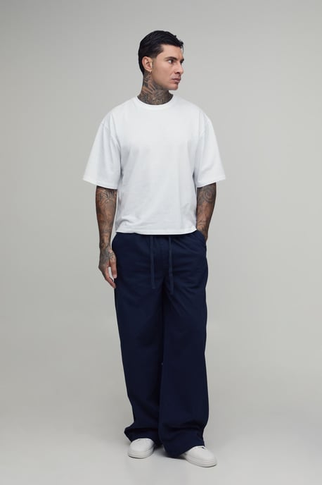Tall Essential Relaxed Elasticated Waist Chino - Image 4