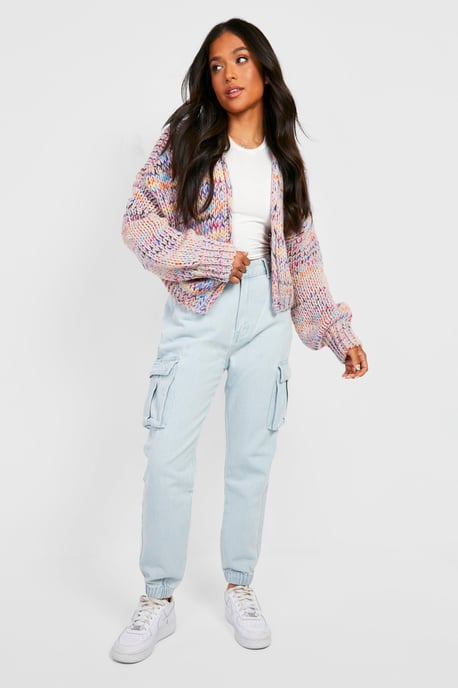 Petite Premium Chunky Multicoloured Cardigan - Image 3
