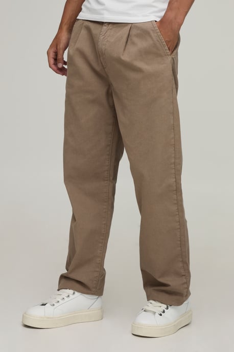 Straight Leg Crease Front Chino - Image 1