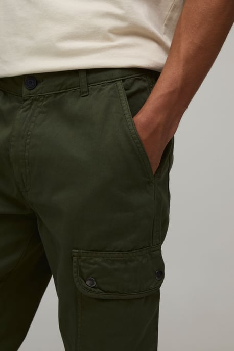 Straight Leg Asymmetric Pocket Cargo Trousers - Image 3