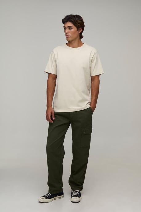 Straight Leg Asymmetric Pocket Cargo Trousers - Image 4