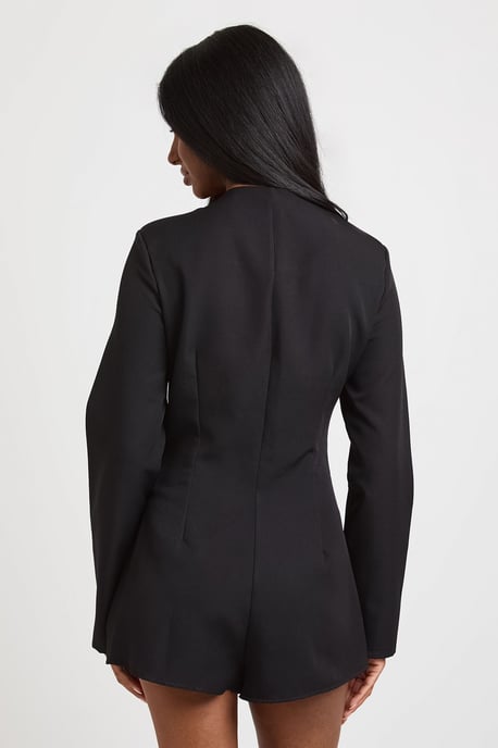 Tailored Skort Long Sleeve Playsuit - Image 2