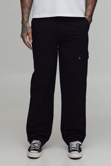 Tall Straight Leg Asymmetric Pocket Cargo Trousers - Image 1