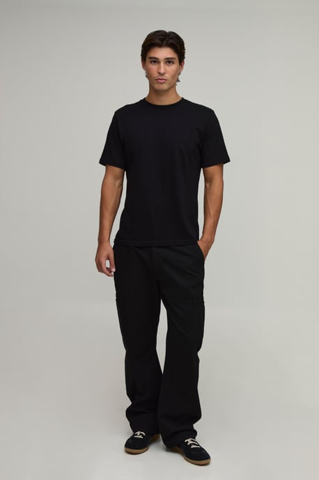 Straight Leg Welt Pocket Cargo Trousers - Image 4