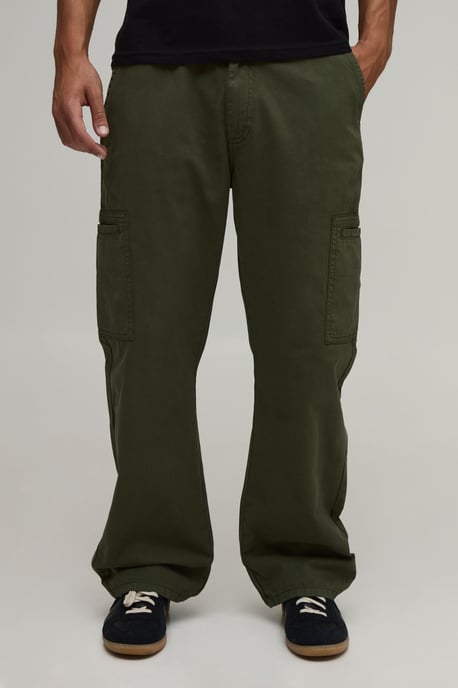 Straight Leg Welt Pocket Cargo Trousers - Image 1