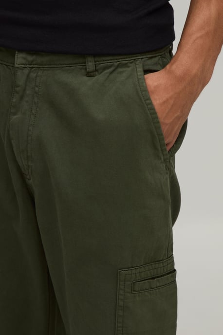 Straight Leg Welt Pocket Cargo Trousers - Image 3