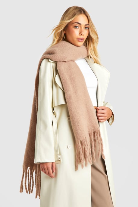 Chunky Oversized Fringe Scarf - Image 1
