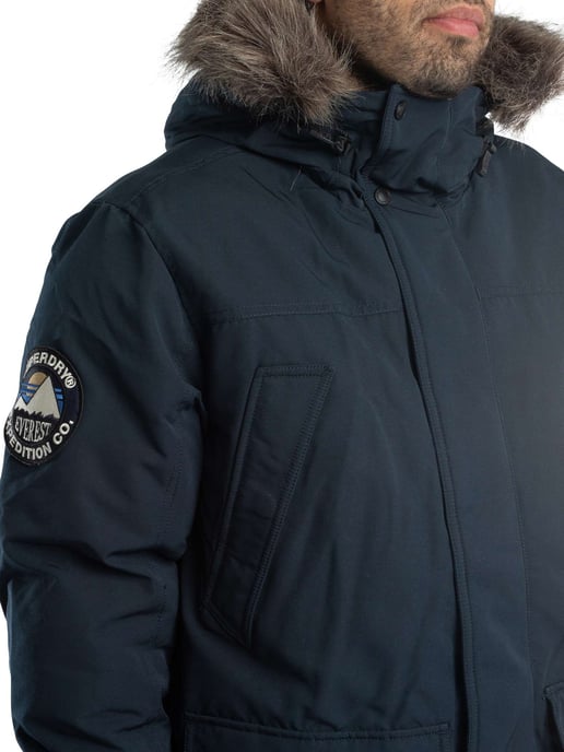 Superdry Everest Faux Parka-Jas, Blauw - Image 5