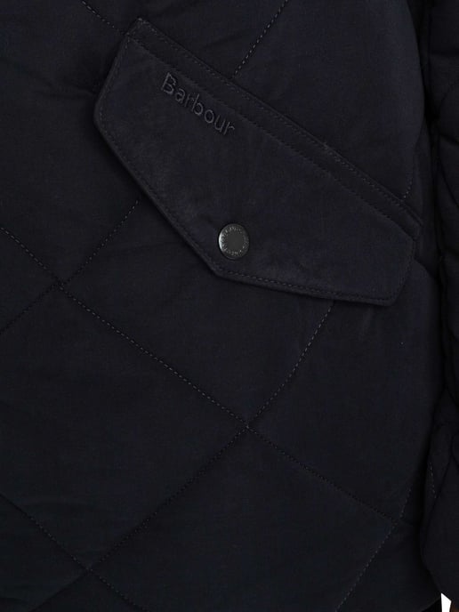 Barbour Winter Chelsea Quilted Jacket, Blue - Image 6