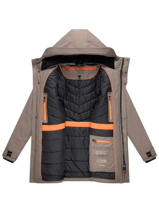 Stone Harbour men’s winter parka Netaan with 10,000 mm water column & quilted lining - Image 5