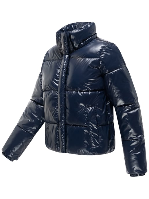 Marikoo women’s quilted winter jacket Skyraa with hood & shiny design - Image 4
