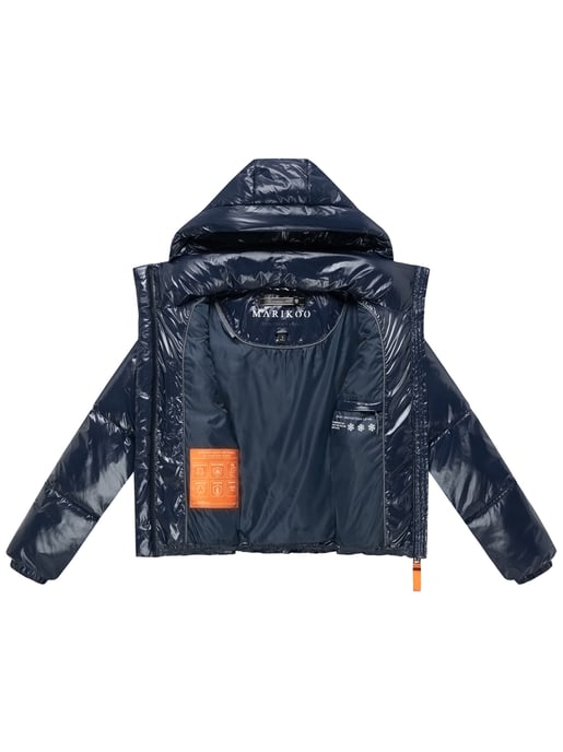 Marikoo women’s quilted winter jacket Skyraa with hood & shiny design - Image 6