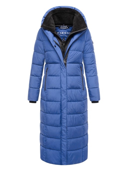 Marikoo women’s quilted coat Pakoraa with detachable teddy collar - Image 1
