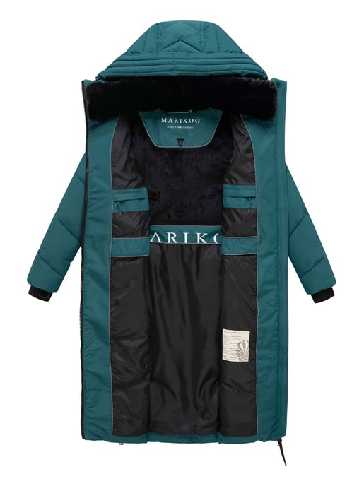 Marikoo Nadaree women’s winter coat – long, warm & hooded - Image 6