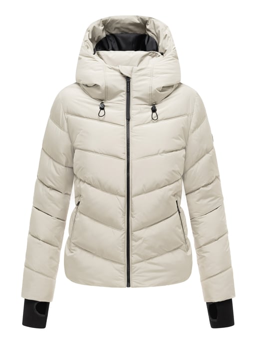 Marikoo women’s quilted jacket Yukanii with hood & feminine fit - Image 2