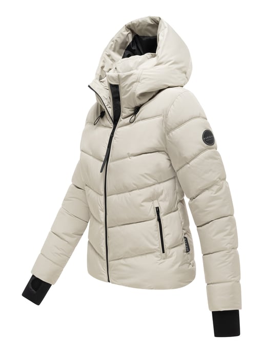 Marikoo women’s quilted jacket Yukanii with hood & feminine fit - Image 3
