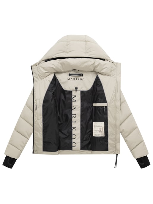 Marikoo women’s quilted jacket Yukanii with hood & feminine fit - Image 5