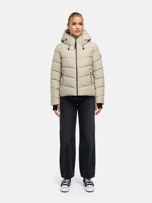 Marikoo women’s quilted jacket Yukanii with hood & feminine fit - Image 6