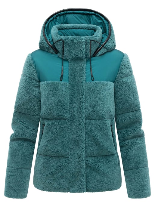 Marikoo dames teddy puffer jas met capuchon – model Kaguraa - Image 3