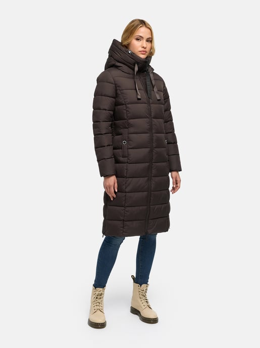 Navahoo Mondmädchen Women’s Winter Quilted Coat with Hood and Fleece Lining - Image 6