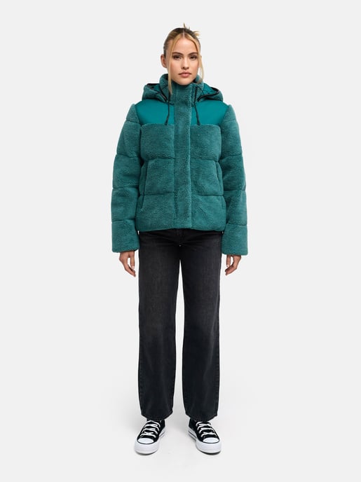 Marikoo dames teddy puffer jas met capuchon – model Kaguraa - Image 6