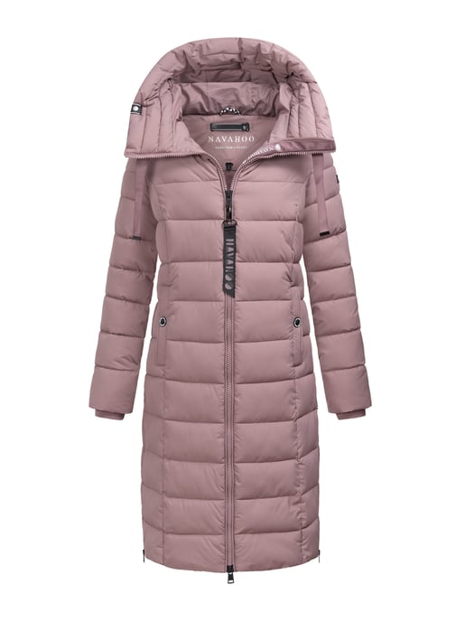 Navahoo Mondmädchen Women’s Winter Quilted Coat with Hood and Fleece Lining - Image 1