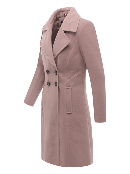 Navahoo Dames Trenchcoat Wooly – Premium Wintermantel met Elegante Pasvorm - Image 3
