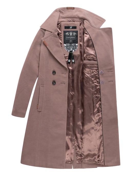Navahoo Dames Trenchcoat Wooly – Premium Wintermantel met Elegante Pasvorm - Image 5