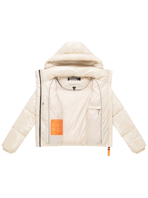 Marikoo women’s quilted winter jacket Skyraa with hood & shiny design - Image 6