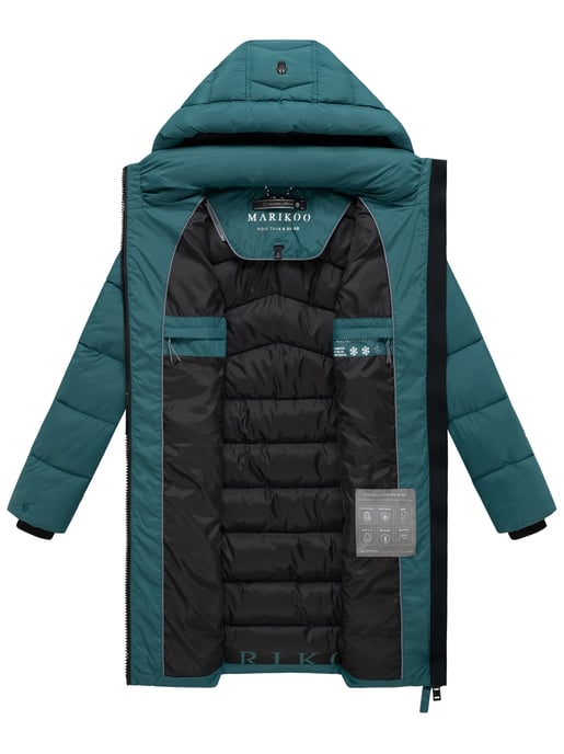 Marikoo women’s winter coat Kaltnäschen with detachable hood - Image 6