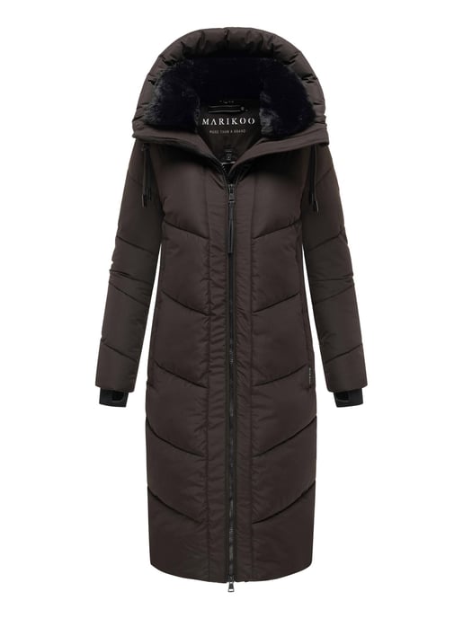Marikoo Nadaree dames winterjas – lang, warm & met capuchon - Image 1