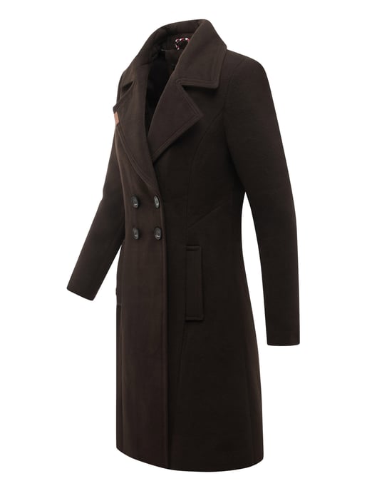 Navahoo Dames Trenchcoat Wooly – Premium Wintermantel met Elegante Pasvorm - Image 3