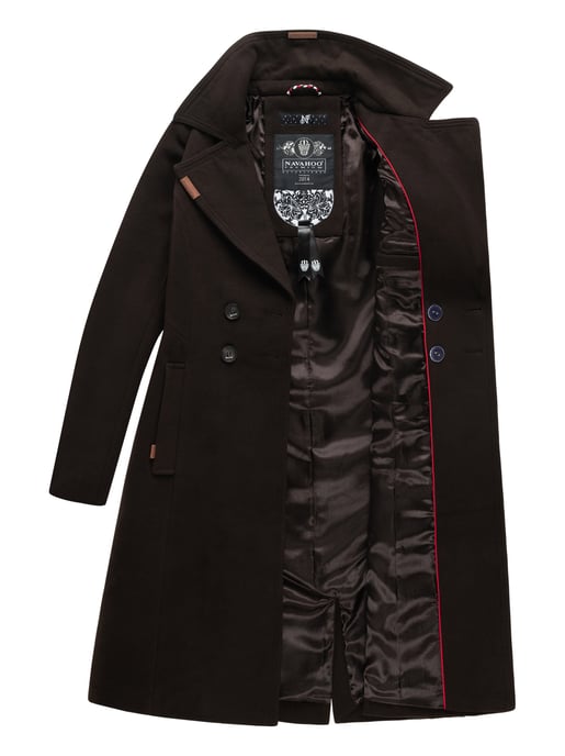 Navahoo Dames Trenchcoat Wooly – Premium Wintermantel met Elegante Pasvorm - Image 5
