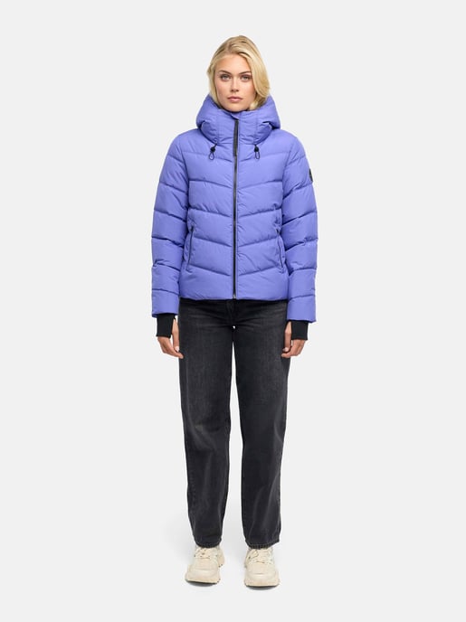 Marikoo women’s quilted jacket Yukanii with hood & feminine fit - Image 6