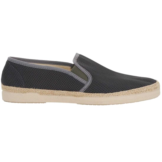 Dune London Mens Le Ferdo Textured Espadrilles (Grey) - Image 1