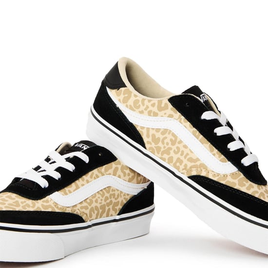 Vans Brooklyn canvas platformschoenen voor kinderen (Zwart/luipaard) - Image 3