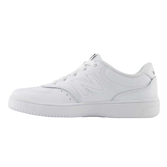 New Balance Childrens/Kids 480 Leather Flat Trainers (White) - Image 2