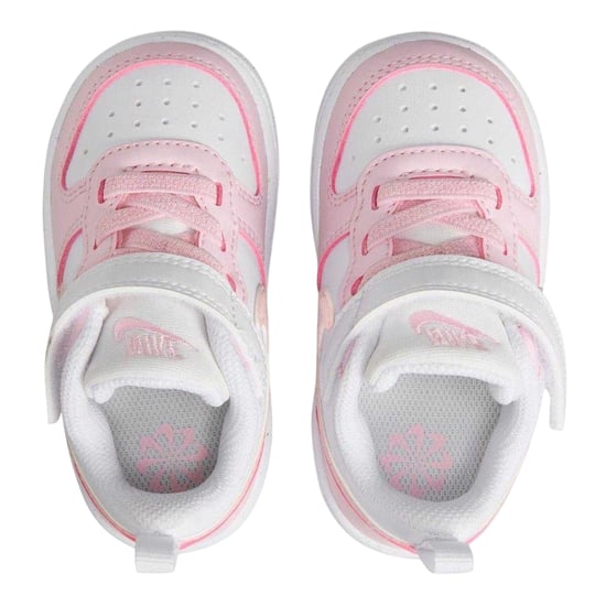 Nike Borough leren sportschoenen voor kinderen/jongeren (Wit/Roze) - Image 4